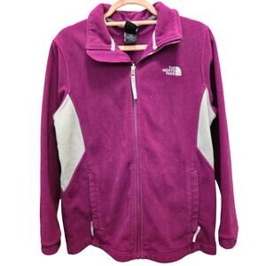 The North Face Kids Youth Plum Full Zip Mock Neck Fleece Jacket XL (18), GUC